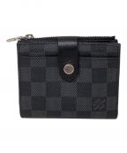 LOUIS VUITTONルイ ヴィトン）の古着「2つ折り財布　LOUIS VUITTON（ルイヴィトン）　N64038　ダミエ・グラフィット」｜ブラック