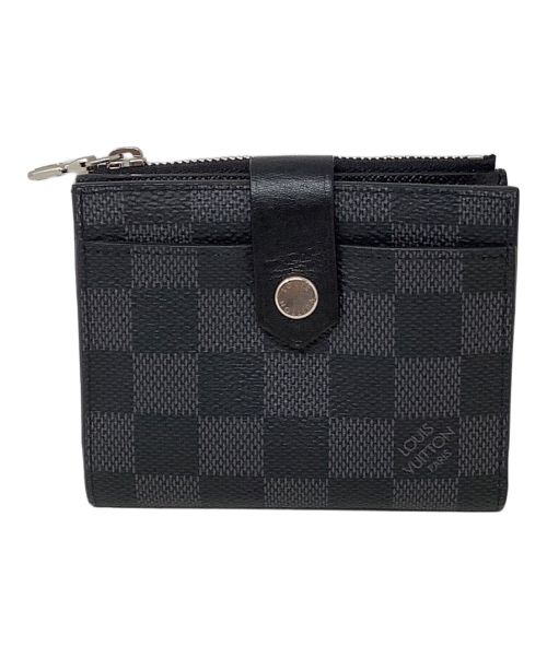 LOUIS VUITTON（ルイ ヴィトン）LOUIS VUITTON (ルイ ヴィトン) 2つ折り財布　LOUIS VUITTON（ルイヴィトン）　N64038　ダミエ・グラフィット ブラックの古着・服飾アイテム