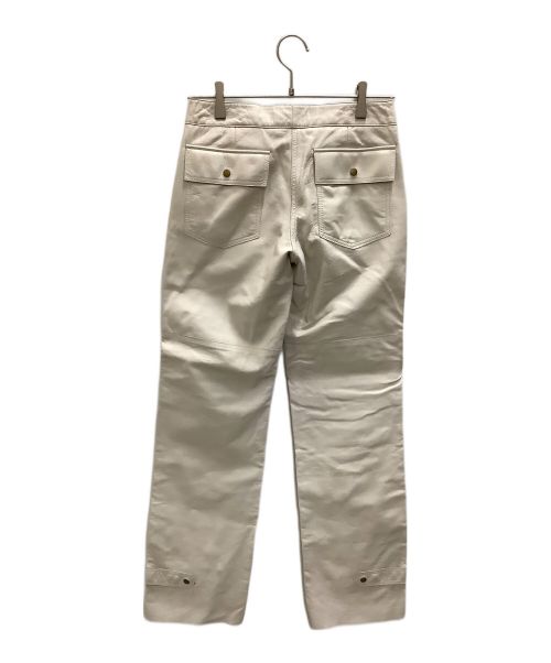 theory（セオリー）theory (セオリー) レザーパンツ theory(セオリー)  341940  ライトグレー サイズ:SIZE ２ 未使用品の古着・服飾アイテム