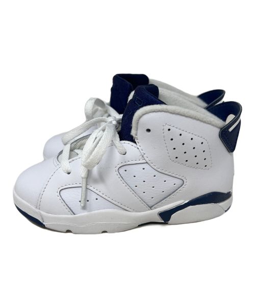 NIKE（ナイキ）NIKE (ナイキ) スニーカー NIKE(ナイキ) Jordan 6 Retro 384667-141 キッズ ホワイト×ブルー サイズ:15cmの古着・服飾アイテム