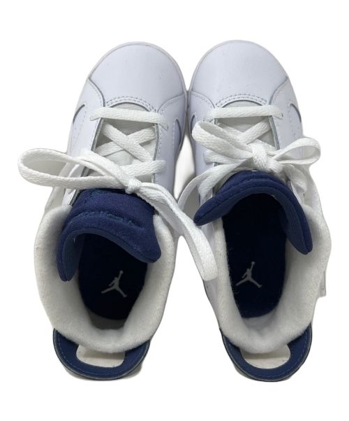 NIKE（ナイキ）NIKE (ナイキ) スニーカー NIKE(ナイキ) Jordan 6 Retro 384667-141 キッズ ホワイト×ブルー サイズ:15cmの古着・服飾アイテム