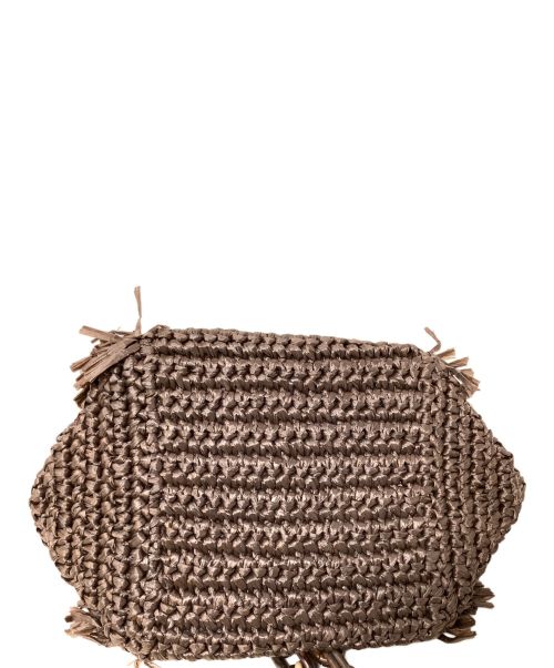 CAROLINA SANTO DOMINGO（カロリーナ・サント・ドミンゴ）CAROLINA SANTO DOMINGO (カロリーナ・サント・ドミンゴ) 2WAYバッグ　carolina santo domingo（カロリーナ・サント・ドミンゴ） ブラウンの古着・服飾アイテム