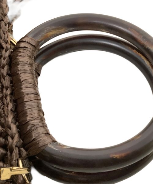 CAROLINA SANTO DOMINGO（カロリーナ・サント・ドミンゴ）CAROLINA SANTO DOMINGO (カロリーナ・サント・ドミンゴ) 2WAYバッグ　carolina santo domingo（カロリーナ・サント・ドミンゴ） ブラウンの古着・服飾アイテム