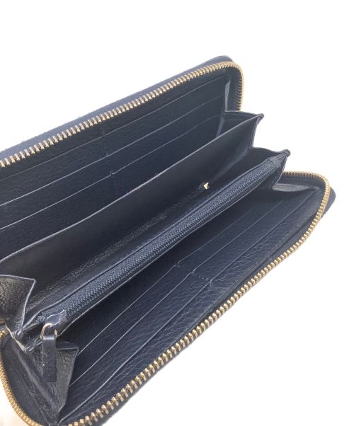 GUCCI（グッチ）GUCCI (グッチ) 長財布　GUCCI（グッチ）　インターロッキング　598187 ネイビーの古着・服飾アイテム