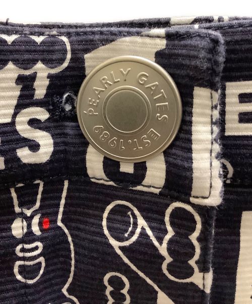 PEARLY GATES（パーリーゲイツ）PEARLY GATES (パーリーゲイツ) ゴルフウェア(スカート)　PEARLY GATES（パーリーゲイツ）ストレッチグログラン スカート　055-2234020 ネイビー サイズ:1の古着・服飾アイテム