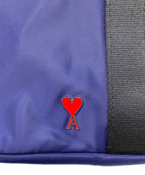 ami（アミ）ami (アミ) ハートロゴトートバッグ　ami（アミ）　ULL144.902 ネイビーの古着・服飾アイテム