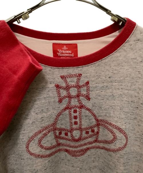 Vivienne Westwood RED LABEL（ヴィヴィアンウエストウッドレッドレーベル）Vivienne Westwood RED LABEL (ヴィヴィアンウエストウッドレッドレーベル) ワンピース　Vivienne Westwood RED LABEL（ヴィヴィアンウエストウッドレッドレーベル） グレー×レッド サイズ:Mの古着・服飾アイテム