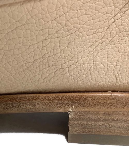 Salvatore Ferragamo（サルヴァトーレ フェラガモ）Salvatore Ferragamo (サルヴァトーレ フェラガモ) モカシンローファー　Salvatore Ferragamo（サルヴァトーレ フェラガモ）0725789　ガンチーニ ベージュ サイズ:8の古着・服飾アイテム