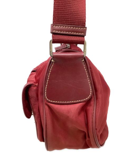 PRADA（プラダ）PRADA (プラダ) ナイロンショルダーバッグ PRADA(プラダ) 　BR1222 レッドの古着・服飾アイテム