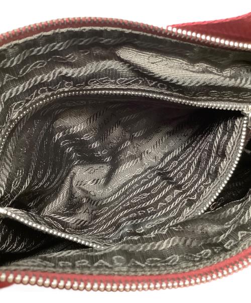 PRADA（プラダ）PRADA (プラダ) ナイロンショルダーバッグ PRADA(プラダ) 　BR1222 レッドの古着・服飾アイテム