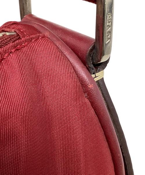 PRADA（プラダ）PRADA (プラダ) ナイロンショルダーバッグ PRADA(プラダ) 　BR1222 レッドの古着・服飾アイテム