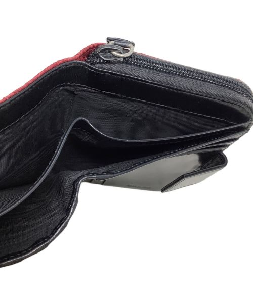 PRADA（プラダ）PRADA (プラダ) 2つ折り財布　PRADA(プラダ)　 ブラウン×ブラックの古着・服飾アイテム