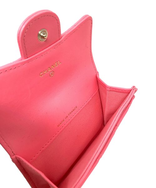 CHANEL（シャネル）CHANEL (シャネル) カードケース　CHANEL（シャネル）　マトラッセ　 ピンクの古着・服飾アイテム