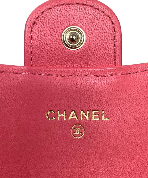 CHANEL（シャネル）CHANEL (シャネル) カードケース　CHANEL（シャネル）　マトラッセ　 ピンクの古着・服飾アイテム