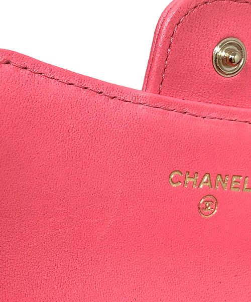 CHANEL（シャネル）CHANEL (シャネル) カードケース　CHANEL（シャネル）　マトラッセ　 ピンクの古着・服飾アイテム