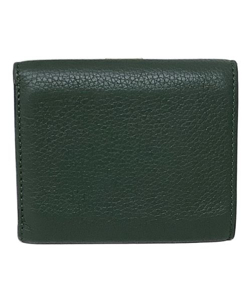 LOEWE（ロエベ）LOEWE (ロエベ) トライフォールドウォレット　LOEWE（ロエベ） ブラウン×グリーンの古着・服飾アイテム