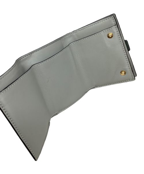 LOEWE（ロエベ）LOEWE (ロエベ) トライフォールドウォレット　LOEWE（ロエベ） ブラウン×グリーンの古着・服飾アイテム