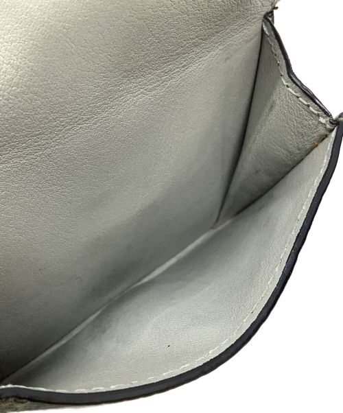 LOEWE（ロエベ）LOEWE (ロエベ) トライフォールドウォレット　LOEWE（ロエベ） ブラウン×グリーンの古着・服飾アイテム