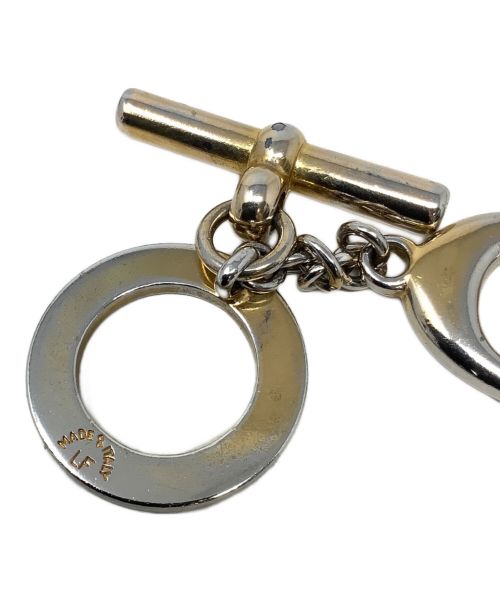 CELINE（セリーヌ）CELINE (セリーヌ) サークルロゴキーリング　CELINE　(セリーヌ)　 ゴールド(色)の古着・服飾アイテム