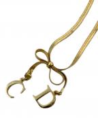 Christian Diorクリスチャン ディオール）の古着「リボンチョーカー Christian dior(クリスチャンディオール)」｜ゴールド