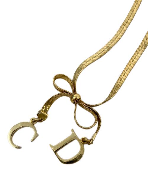 Christian Dior（クリスチャン ディオール）Christian Dior (クリスチャン ディオール) リボンチョーカー Christian dior(クリスチャンディオール) ゴールドの古着・服飾アイテム