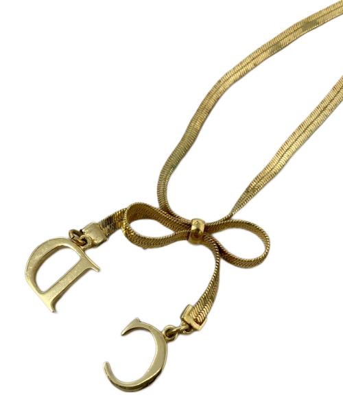 Christian Dior（クリスチャン ディオール）Christian Dior (クリスチャン ディオール) リボンチョーカー Christian dior(クリスチャンディオール) ゴールドの古着・服飾アイテム