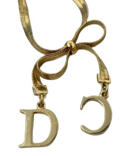 Christian Dior（クリスチャン ディオール）Christian Dior (クリスチャン ディオール) リボンチョーカー Christian dior(クリスチャンディオール) ゴールドの古着・服飾アイテム