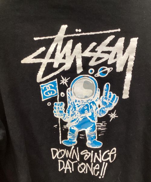 stussy（ステューシー）stussy (ステューシー) フルジップフーディ　stussy（ステューシー） ブラック サイズ:Lの古着・服飾アイテム