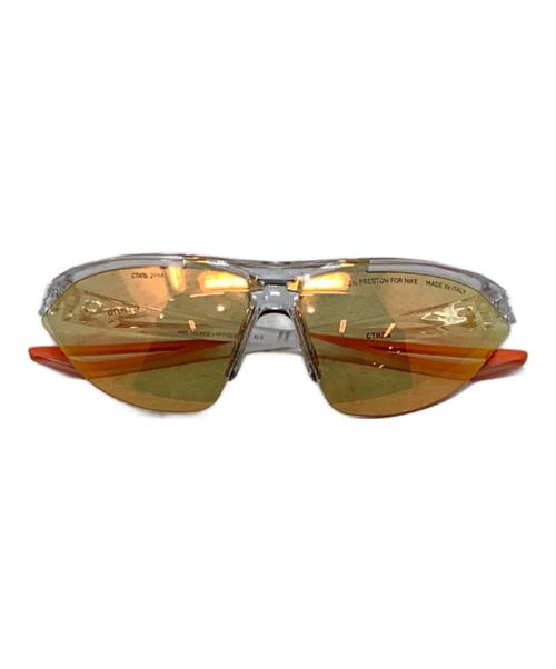 NIKE（ナイキ）NIKE (ナイキ) HERON PRESTON (ヘロンプレストン) サングラス　NIKE（ナイキ）　HERON PRESTON（ヘロンプレストン） クリア×オレンジの古着・服飾アイテム