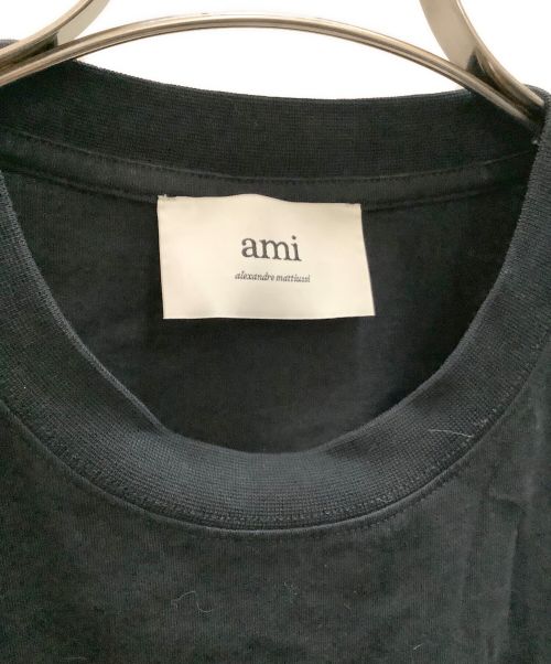 AMI Alexandre Mattiussi（アミアレクサンドルマテュッシ）AMI Alexandre Mattiussi (アミ アレクサンドル マテュッシ) Tシャツ AMI Alexandre Mattiussi(アミ アレクサンドル マテュッシ) ブラック サイズ:ｓの古着・服飾アイテム