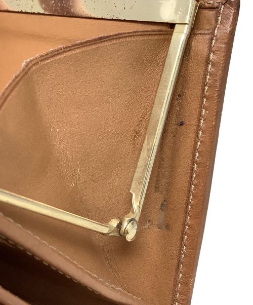 CELINE（セリーヌ）CELINE (セリーヌ) 2つ折り財布　CELINE(セリーヌ)　オールドセリーヌ ブラウン×ベージュの古着・服飾アイテム