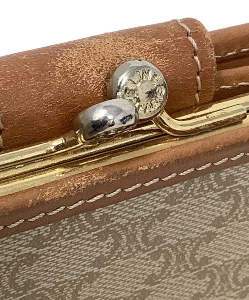 CELINE（セリーヌ）CELINE (セリーヌ) 2つ折り財布　CELINE(セリーヌ)　オールドセリーヌ ブラウン×ベージュの古着・服飾アイテム