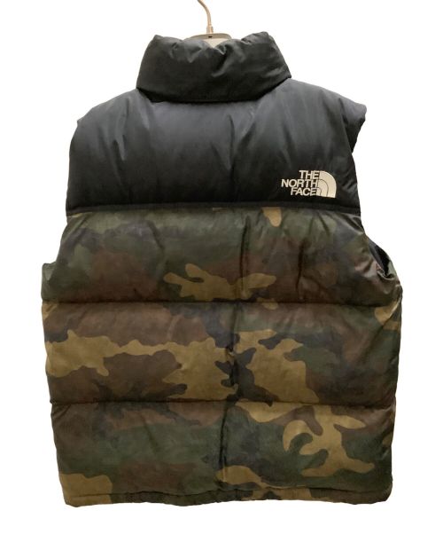 THE NORTH FACE（ザ ノース フェイス）THE NORTH FACE (ザ ノース フェイス) ノベルティーヌプシベスト THE NORTH FACE(ザ ノース フェイス)　ND91844  カーキ×ブラック サイズ:Lの古着・服飾アイテム