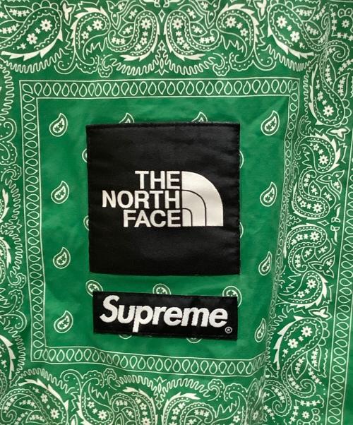 THE NORTH FACE（ザ ノース フェイス）THE NORTH FACE (ザ ノース フェイス) SUPREME (シュプリーム) 半袖カットソー　THE NORTH FACE（ノースフェイス） Supreme（シュプリーム） NT02309I ホワイト×グリーン サイズ:XLの古着・服飾アイテム