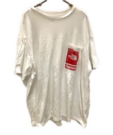 THE NORTH FACE×SUPREME（ザ ノース フェイス×シュプリーム）の古着「半袖カットソー　THE NORTH FACE（ノースフェイス） Supreme（シュプリーム）　NT02309I」｜ホワイト×レッド