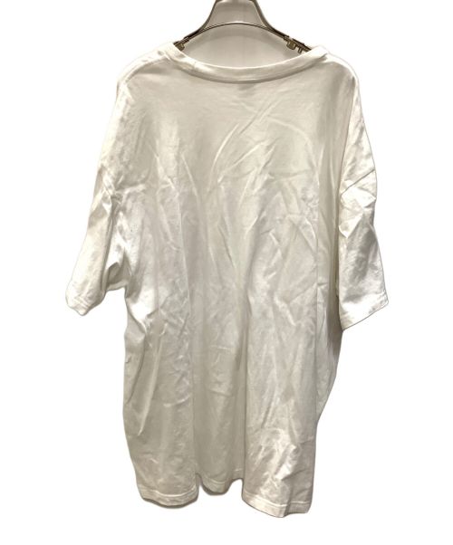 THE NORTH FACE（ザ ノース フェイス）THE NORTH FACE (ザ ノース フェイス) SUPREME (シュプリーム) 半袖カットソー　THE NORTH FACE（ノースフェイス） Supreme（シュプリーム）　NT02309I ホワイト×レッド サイズ:XLの古着・服飾アイテム