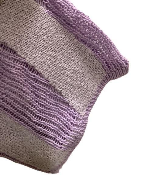 Ameri（アメリ）Ameri (アメリ) メッシュカットソー AMERI 02210161060 パープル サイズ:Freeの古着・服飾アイテム