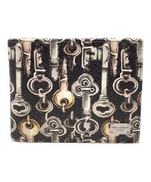 DOLCE & GABBANA（ドルチェ＆ガッバーナ）の古着「2つ折り財布　DOLCE & GABBANA（ドルチェ＆ガッバーナ）」｜ブラック