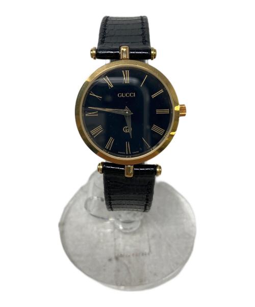 GUCCI（グッチ）GUCCI (グッチ) 腕時計 GUCCI(グッチ) 2000M　 ブラックの古着・服飾アイテム