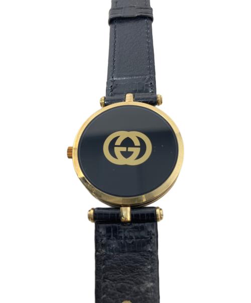 GUCCI（グッチ）GUCCI (グッチ) 腕時計 GUCCI(グッチ) 2000M　 ブラックの古着・服飾アイテム