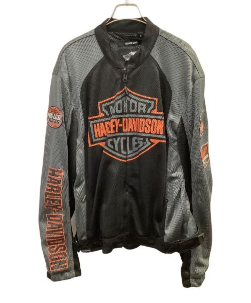 HARLEY-DAVIDSON（ハーレーダビッドソン）HARLEY-DAVIDSON (ハーレーダビッドソン) BAR & SHIELD LOGO MESH JACKET　HARLEY-DAVIDSON（ハーレーダビッドソン）　98233-13VM ブラック サイズ:Mの古着・服飾アイテム