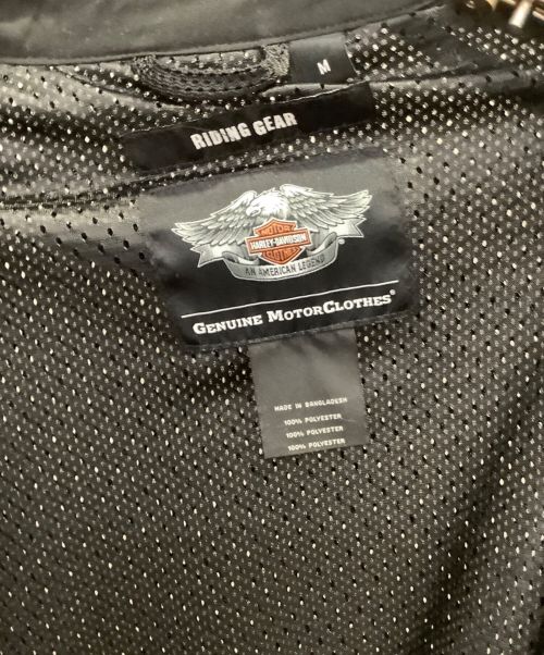 HARLEY-DAVIDSON（ハーレーダビッドソン）HARLEY-DAVIDSON (ハーレーダビッドソン) BAR & SHIELD LOGO MESH JACKET　HARLEY-DAVIDSON（ハーレーダビッドソン）　98233-13VM ブラック サイズ:Mの古着・服飾アイテム
