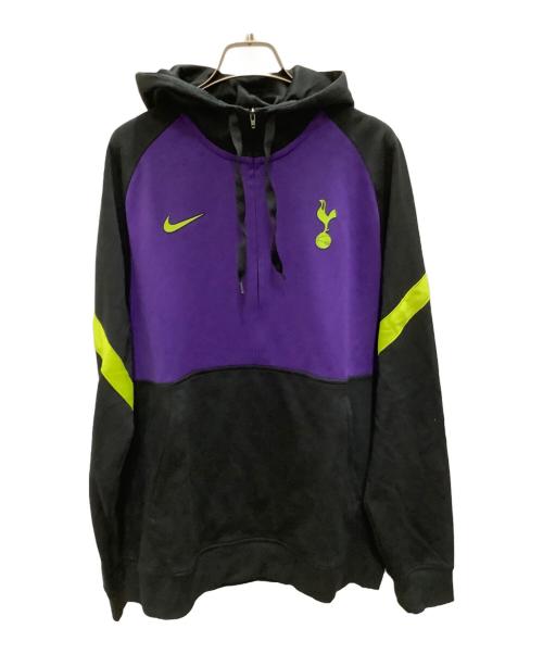 NIKE（ナイキ）NIKE (ナイキ) アノラックパーカー　NIKE（ナイキ）トッテナム 21/22 CV9942-010 パープル×ブラック サイズ:Lの古着・服飾アイテム