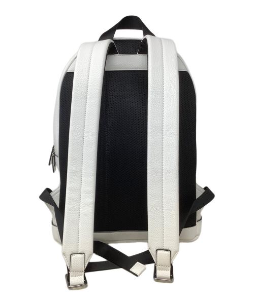 MICHAEL KORS（マイケル・コース）MICHAEL KORS (マイケルコース) デイパック MICHAEL KORS(マイケルコース) 37F3COLB2U COOPER ホワイト×ブラックの古着・服飾アイテム