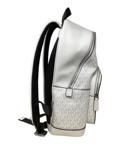MICHAEL KORS（マイケル・コース）MICHAEL KORS (マイケルコース) デイパック MICHAEL KORS(マイケルコース) 37F3COLB2U COOPER ホワイト×ブラックの古着・服飾アイテム