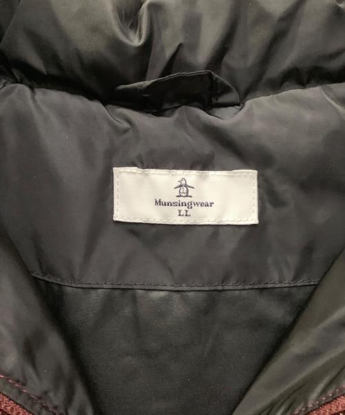 MUNSING WEAR（マンシングウェア）MUNSING WEAR (マンシングウェア) ダウンジャケット　MUNSING WEAR（マンシングウェア）　MGWWJK04 ブラック×ブラウン サイズ:LLの古着・服飾アイテム