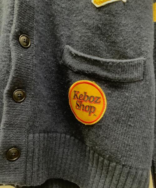 KEBOZ（ケボズ）KEBOZ (ケボズ) ニットカーディガン　KEBOZ（ケボズ）　213-1319 ネイビー×イエロー サイズ:Ｌの古着・服飾アイテム