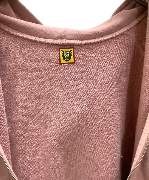 HUMAN MADE（ヒューマンメイド）HUMAN MADE (ヒューマンメイド) ジップパーカーHUMAN MADE（ヒューマン　メイド）lil uzi vert ピンク サイズ:XLの古着・服飾アイテム