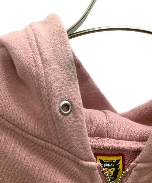 HUMAN MADE（ヒューマンメイド）HUMAN MADE (ヒューマンメイド) ジップパーカーHUMAN MADE（ヒューマン　メイド）lil uzi vert ピンク サイズ:XLの古着・服飾アイテム