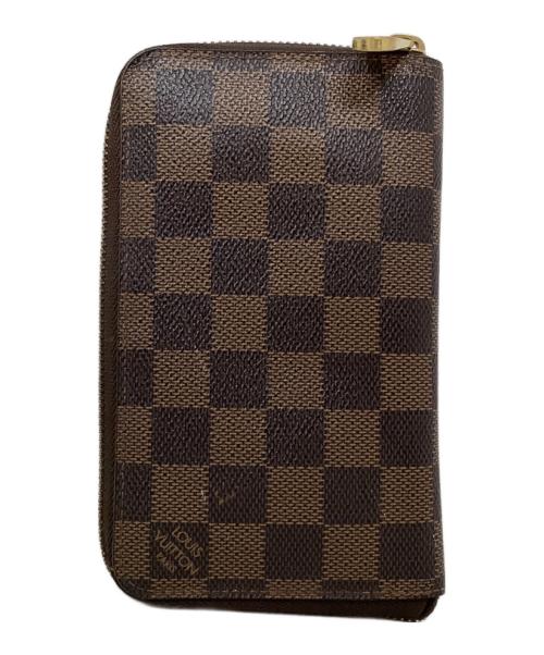 LOUIS VUITTON（ルイ ヴィトン）LOUIS VUITTON (ルイ ヴィトン) 2つ折り財布　Louis Vuitton（ルイヴィトン）　N60028　ダミエ　ジッピーウォレット コンパクト ブラウンの古着・服飾アイテム